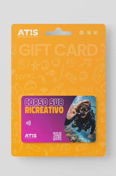 Gift certificate for a scuba diving course